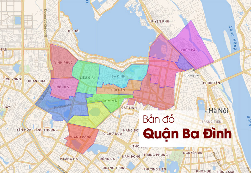 Bản đồ quận Ba Đình