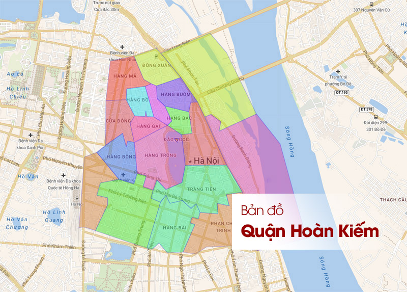 bản đồ quận Hoàn Kiếm